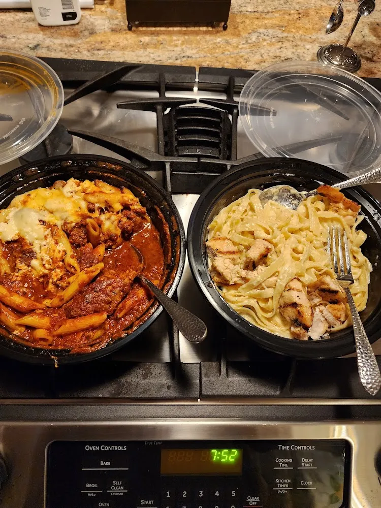 Garbage Otherwise Known as Chicken Alfredo and Penne Lasagna Bolognese